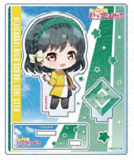 Anime uehara ayumu nakasu kasumi miyashita ai zhong lanzhu mini figura boneca konoe kanata acrílico suporte modelo cosplay brinquedo presente