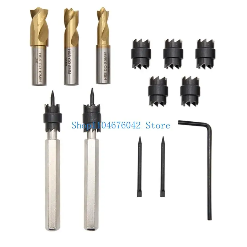 652f-multiple-size-welding-residues-drill-bits-13pcs-set-metal-treatments-equipment