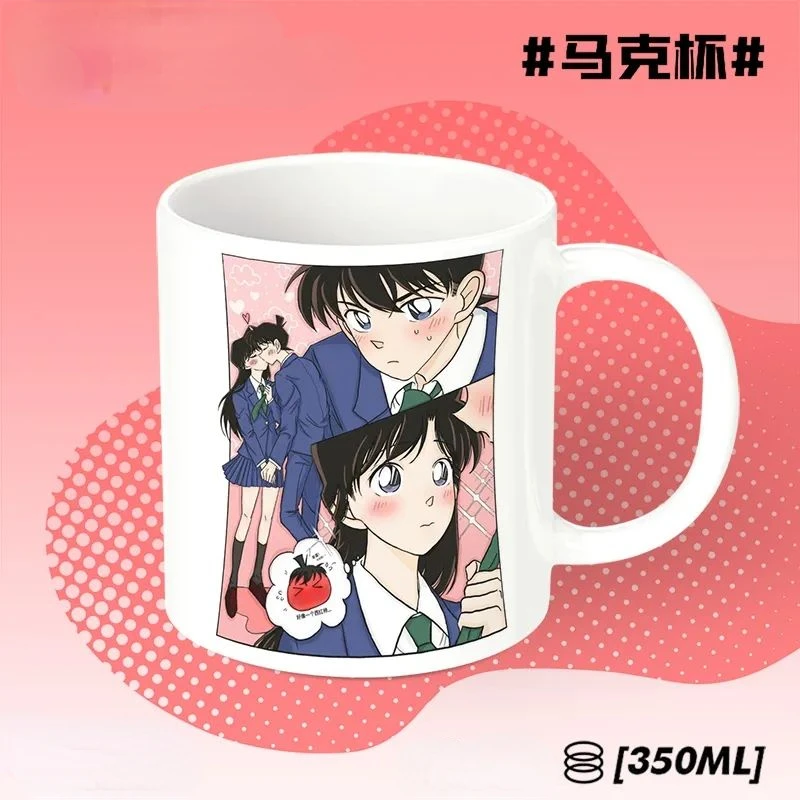 Detektyw Conan anime kreskówka śliczny Conan Maorilan kubek ceramiczny osobowość twórcza kawaii kawa filiżanka do herbaty prezent świąteczny hurtowo