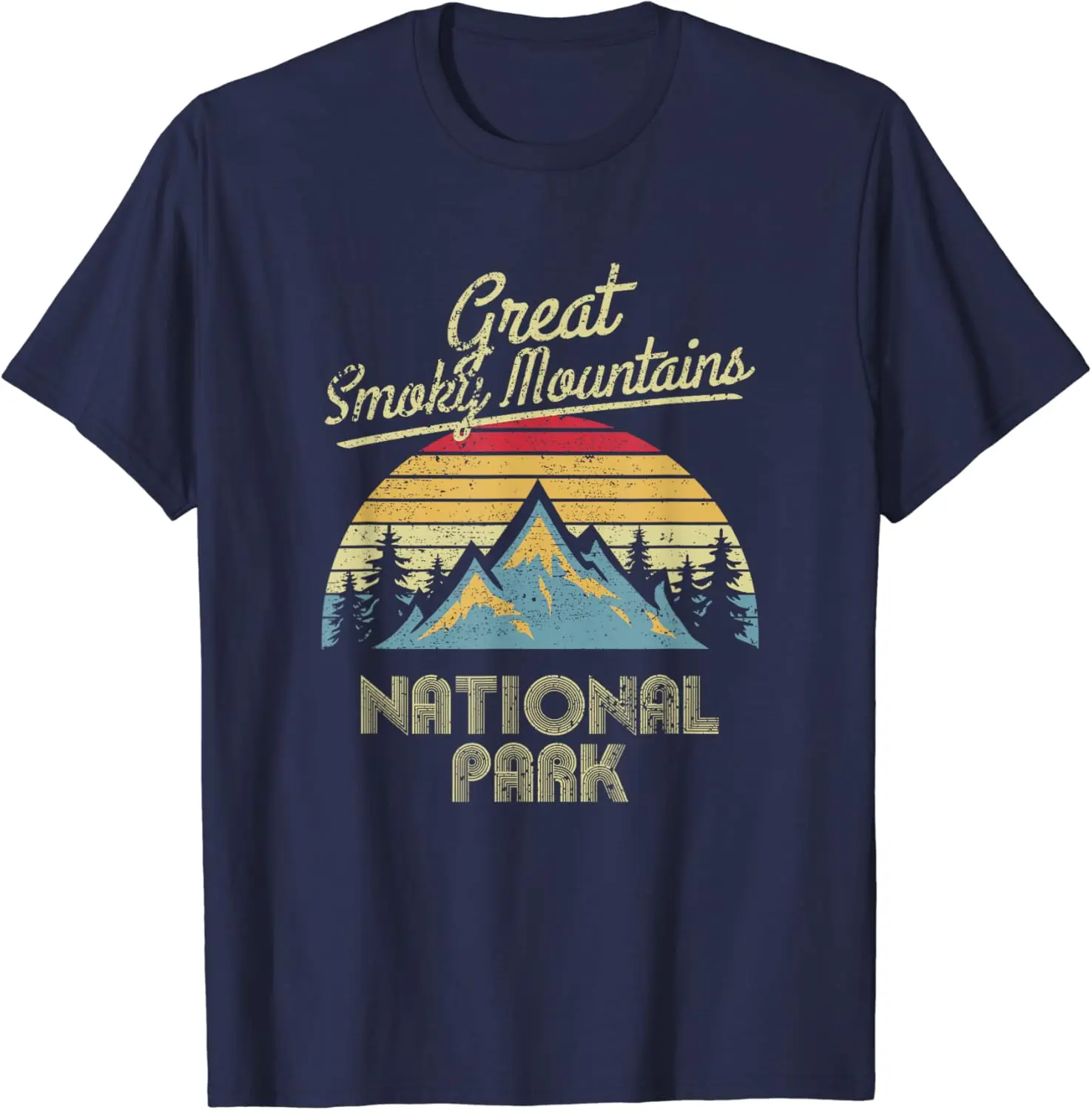 Vintage Great Smoky Mountains National Park Mountain T Shirt