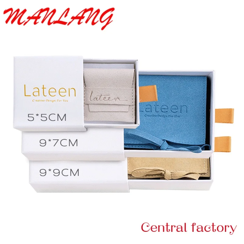 Custom  Custom Logo Printed Jewellery Packaging Boxes Jewelry White Drawer Paper Box Gift Sliding Jewelry Packaging Box