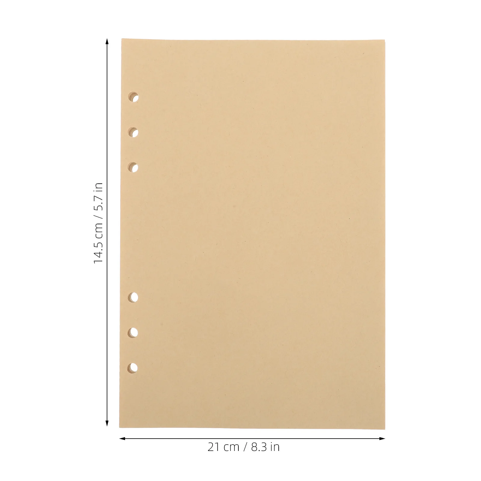 A5 Blank Refill Inserts Loose-Leaf Paper for Binders Journal Planner Inserts Easy Sorting Rearranging Archiving 6-Ring