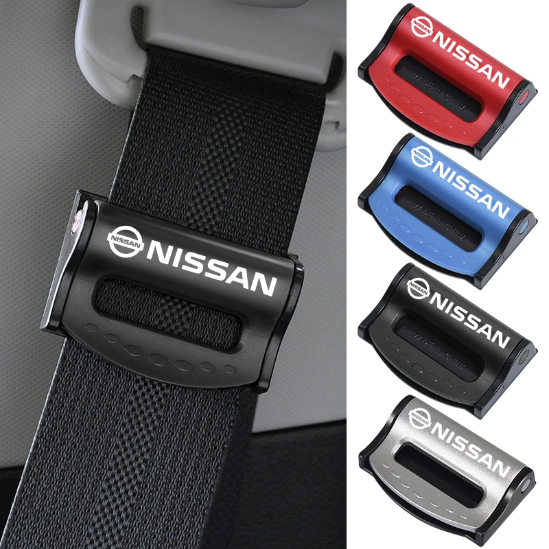 2Pcs Adjustable Car Seat Belt Shoulder Fixed Strap Clips Accessories For Nissan Nismo Tiida Teana GTR Maxima Sentra Megane Modus