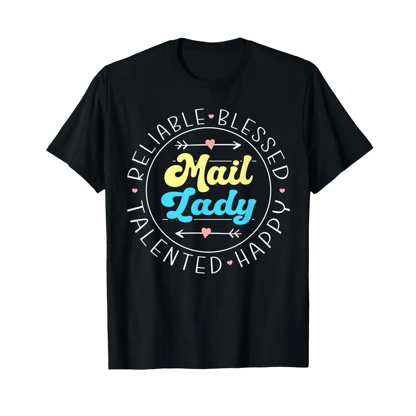 Mail Lady Postarbeiterin T-Shirt Vintage-Waschung Vielseitig Atmungsaktives Oberteil für den Alltag Modisch Weich Stilvoll Lässig Leicht
