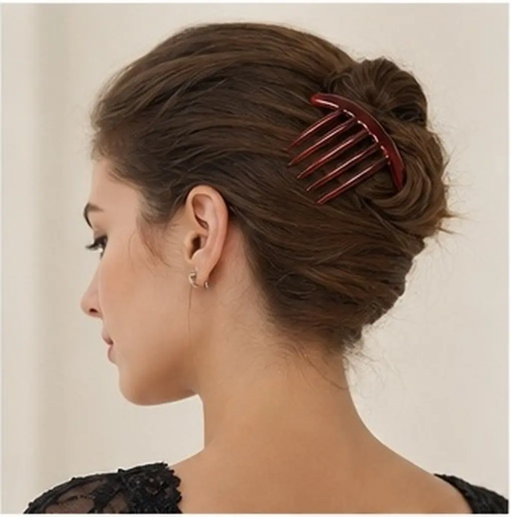10Pcs Fashionable Plastic Hair Clip Comb Exquisite Design for Women Special Soiree Hairstyle Accessory Hairpin Comb