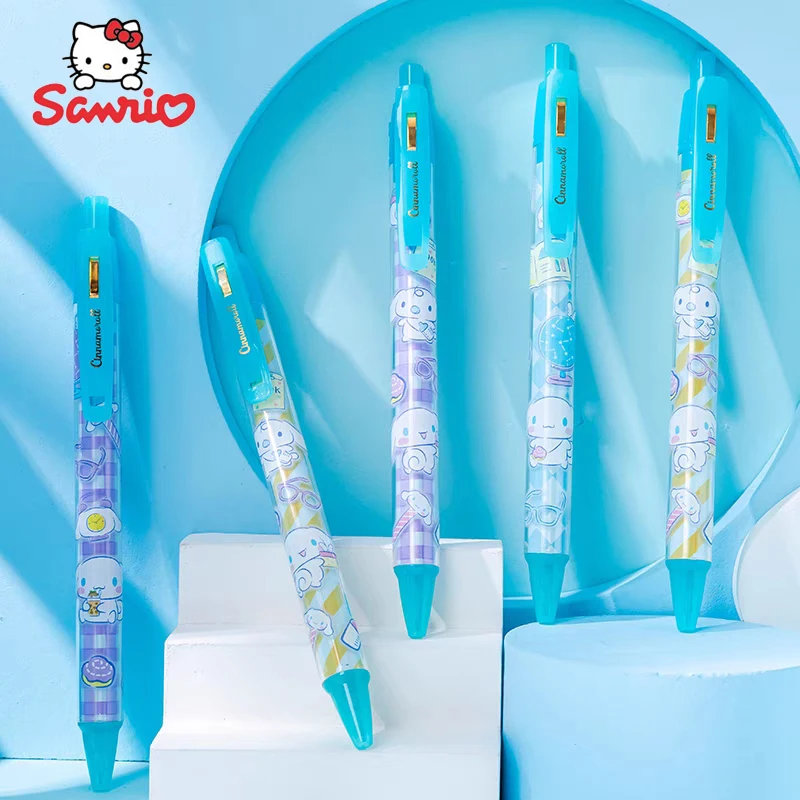 

Cartoon Sanrio Press Neutral Pen Hellokitty Melody Cinnamoroll Kuromi Pattern Neutral Pen Student Stationery