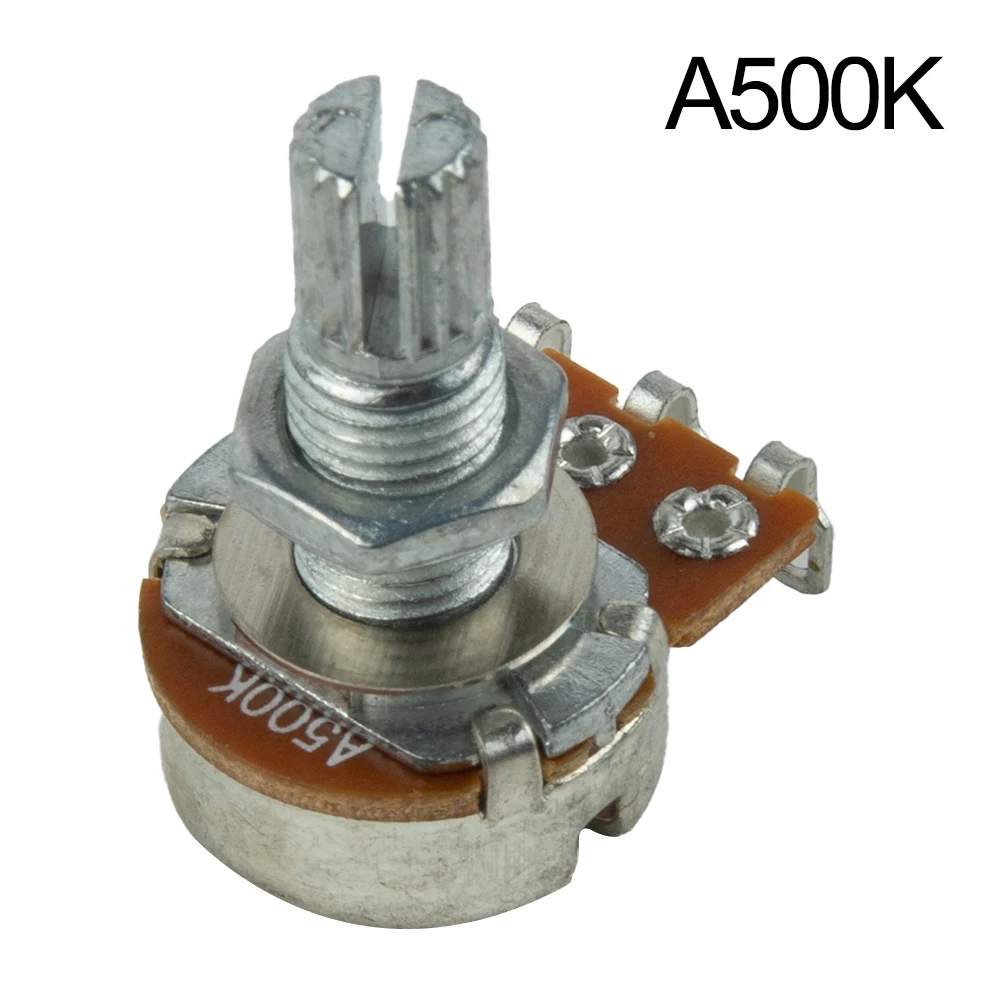 Guitar Parts/kits Guitar Potentiometer 18mm Pots Shaft 250K Or 500K Ohms A250K Plastic Potentiometer 1/4\\\