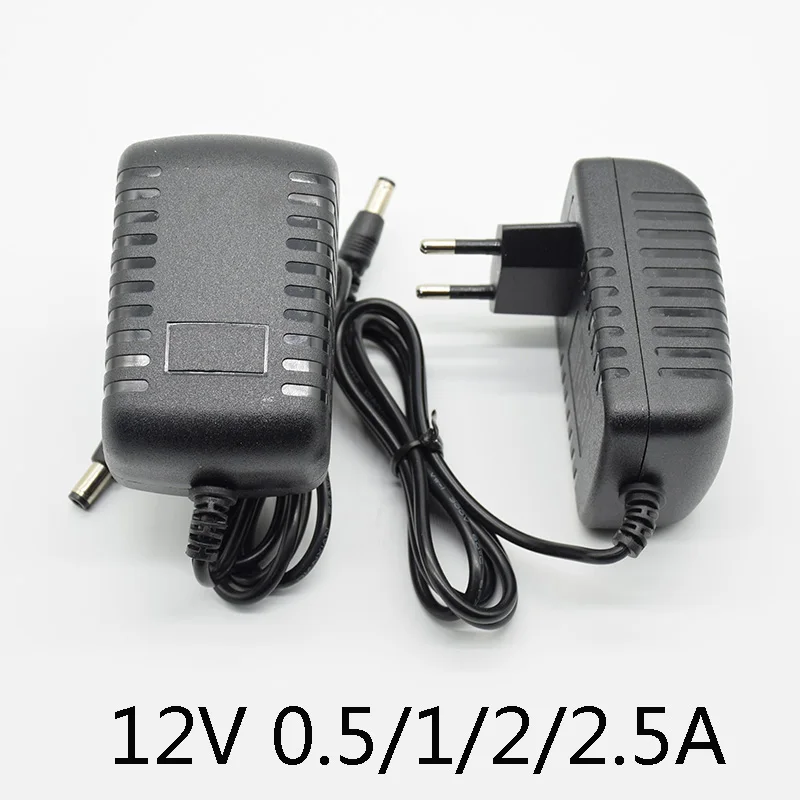 AC100-240V DC 12V 1.5A/2A/2.5A Converter power Adapter Charger Power Supply for LED light strips EVD CCTV 5.5*2.5/2.1mm