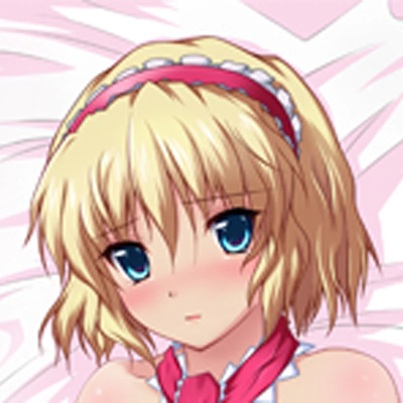 Anime Dakimakura Pillow Case Alice Margatroid Sexy and Busty Beautiful Girl Double-Sided Halloween