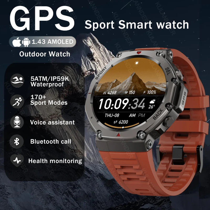 Смарт-часы amazfit trex3 с GPS, 5 атм, водонепроницаемые, двухдиапазонные, GNSS, компас, военные спортивные умные часы для мужчин, новинка 2025 года для mi