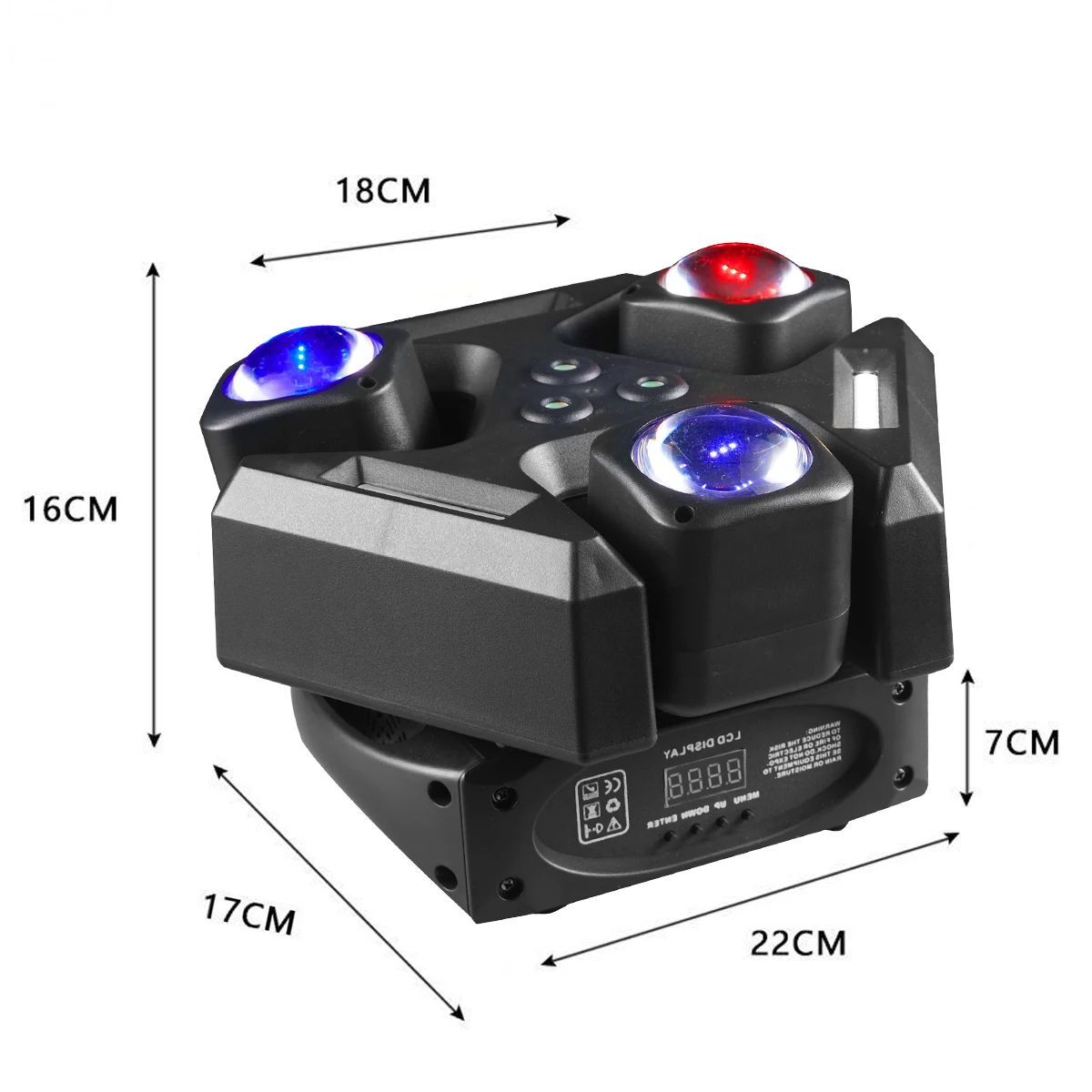 

Мощный светодиодный диско-проектор RGBW с эффектом луча, DMX-контроллер для диджеев, свадебное оформление, освещение для баров, ночных клубов и сцен