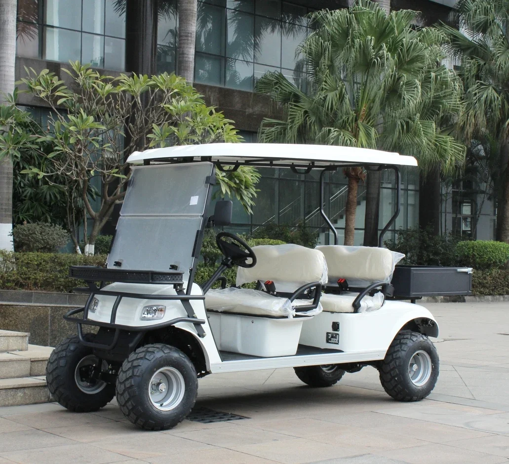 48v Electric Golf Kart 4 Seater Lithium Battery Golf Car Buggy Garden Villa Electric Hunting Golf Cart