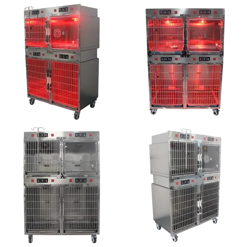 Hot Sale 304 Stainless Large Dog Kennel Stainless Steel for Petsproofing Puppy Cage Square Bowl Modular Vet Cages Corner Pets
