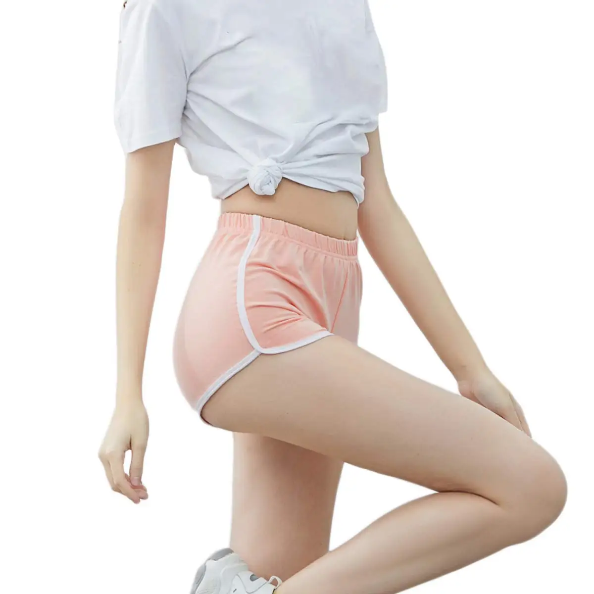 المرأة القطن اليوغا السراويل خمر دولفين السراويل القصيرة مثير صالة تجريب الدراجة السراويل الشارع الشهير اليوغا الصيف الرياضة المشي لمسافات طويلة #4