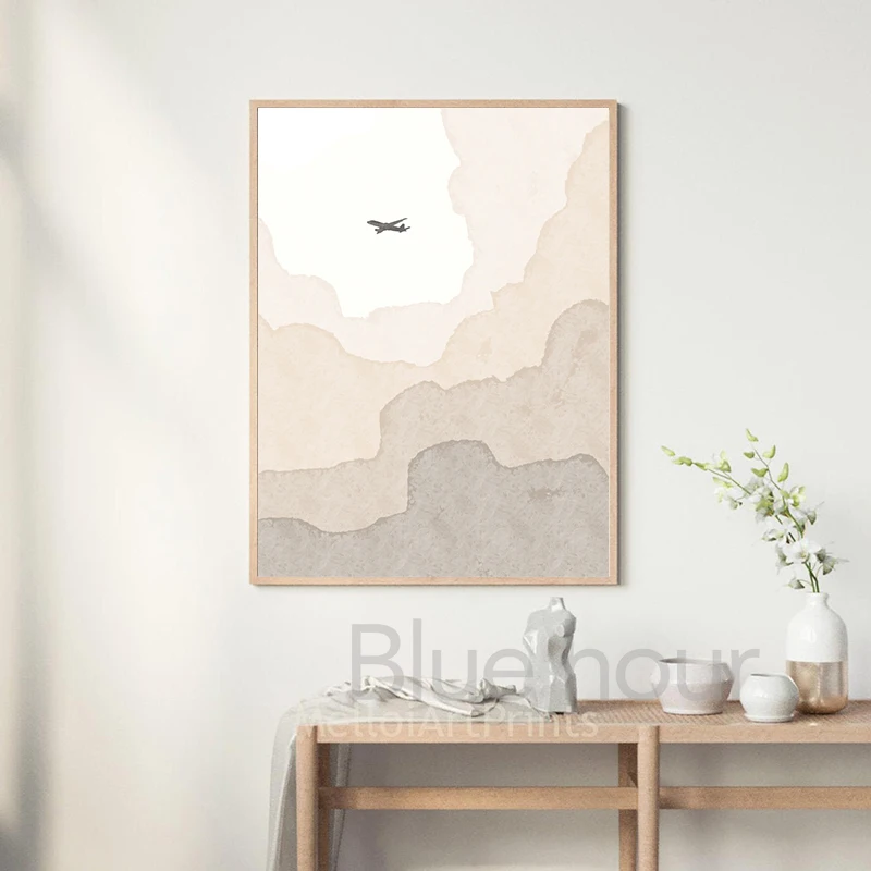 Travel Quotes Poster World Map Line Drawing Canvas Print Gallery Wall Art Pictures Modern Boho Painting Living Room Home Decor