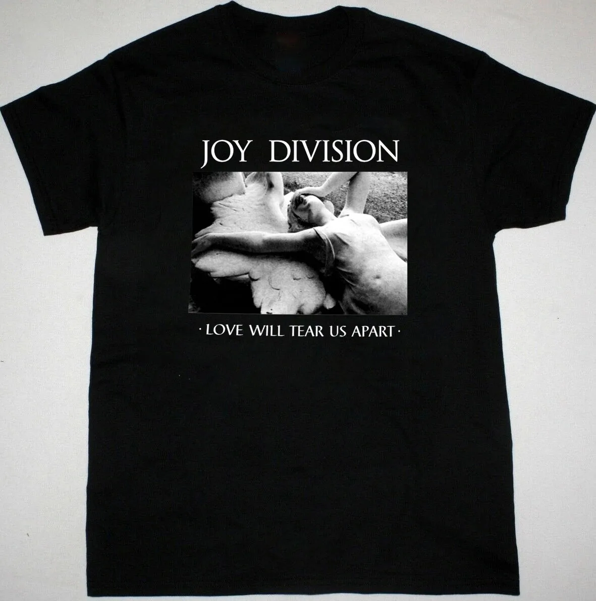 Summer Men Fashion T-shirt Joy DivisionI Love Will Tear Us Apart Black Graphic Tops Tees Punk New Cotton Tshirt