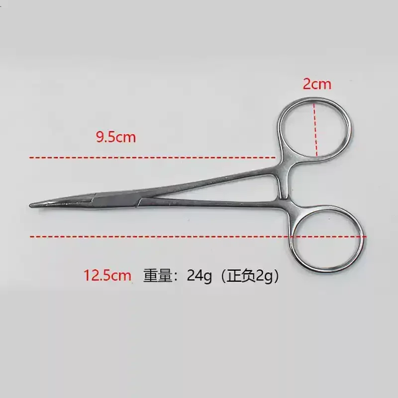 Pet Hemostatic Forceps, Stainless Steel Forceps, Surgical Forceps, Elbow Straight Head, Pet Specific Dog Hair ExtractionForceps