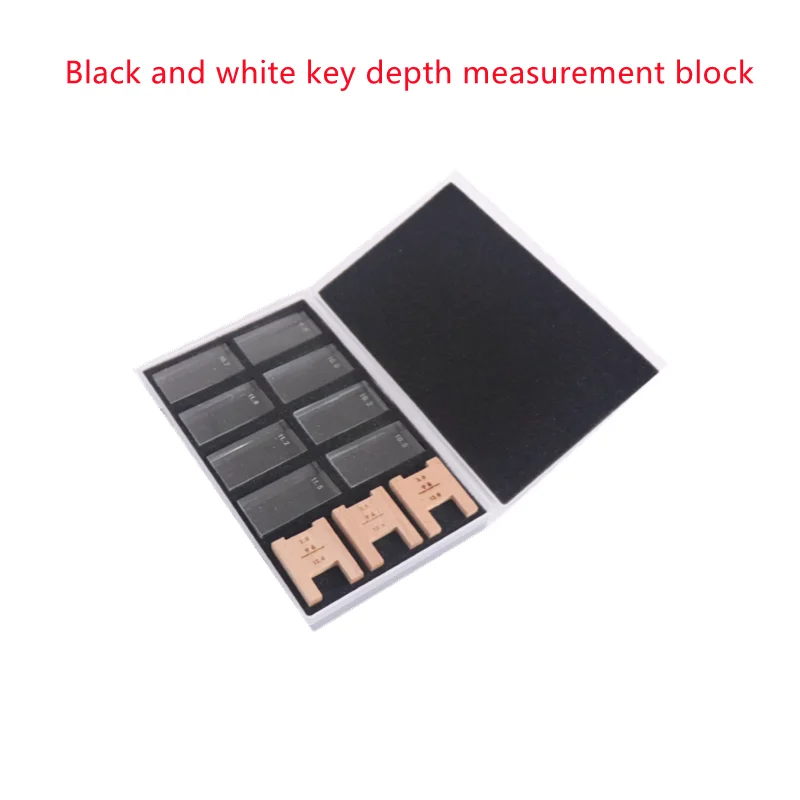 1set 11pcs  Professional-Level Tuning Master Dedicated Piano Measurement Tool Black And White Key Depth Measurement Block