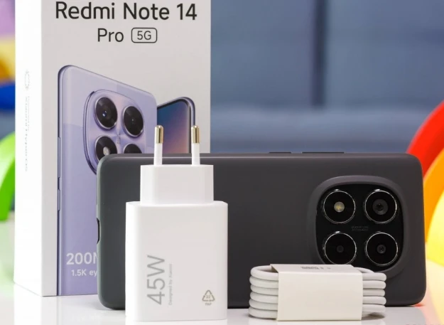 الإصدار العالمي من كاميرا Xiaomi Redmi Note 14 Pro 5G MediaTek Dimensity 7300-Ultra 200MP بقدرة 5110 مللي أمبير في الساعة 6.67 بوصة AMOLED 45 وات الذكية