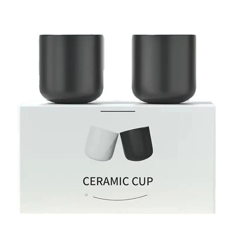 aee2-2個入りコーヒーカップセット、エスプレッソ、ラテ、ミルク＆コールドブリュー、厚みのあるデザイン、キッチンや家庭に最適