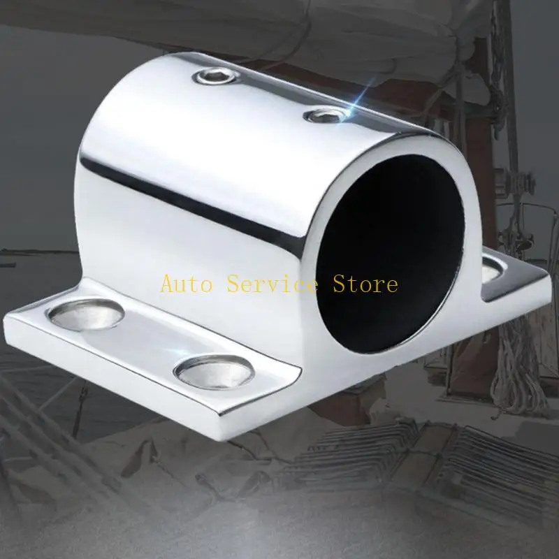 462A Heavy Duty Stainless Square Tubing Fixation Base Support Bracket Mount for Boat Deck Yacht Handrail Railings Attachments