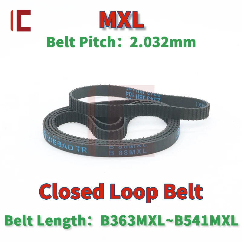 MXL Timing Belt Length B363MXL to B541MXL 5mm 6mm MXL Synchronous Belt 10mm 15mm MXL Belt MXL Rubber Belt MXL Closed Loop Belt