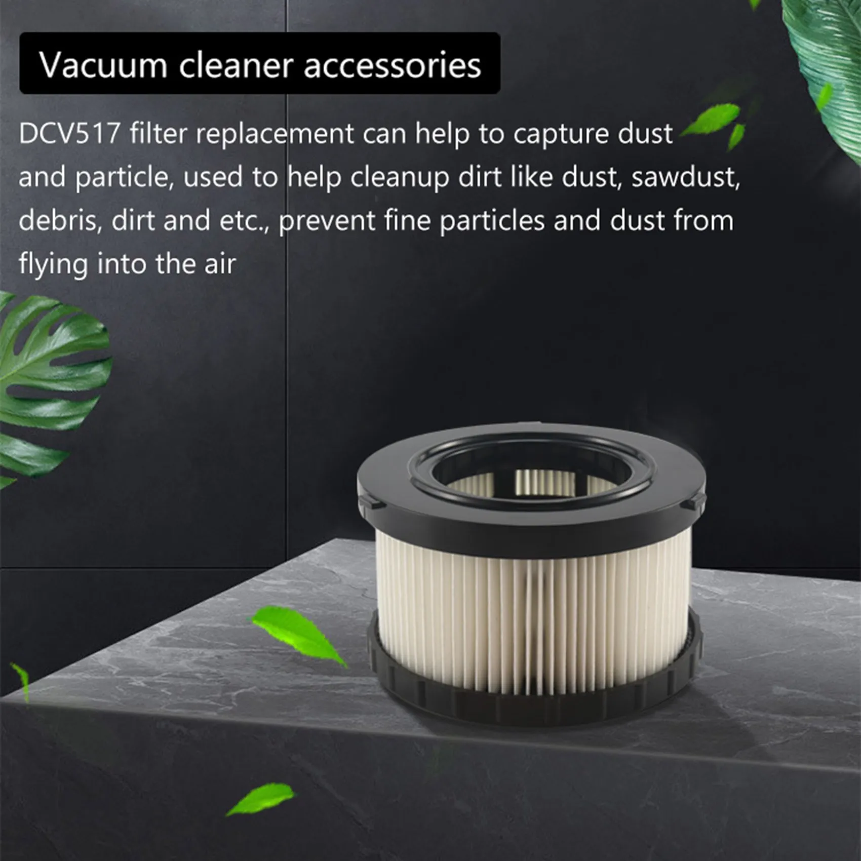 Hot Deal Hepa Filter Replacement for Dewalt Dc5151H Dc515 Dcv517 Wet Dry Vacuum Cleaner Replacement Accessories