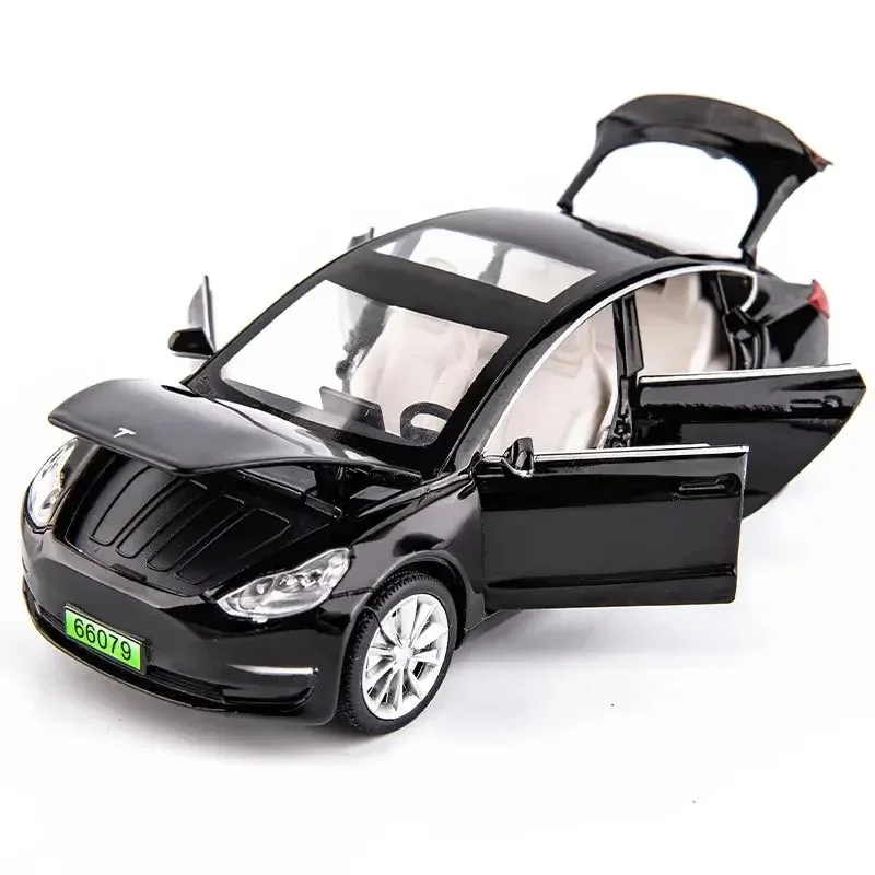 1:32 Tesla Model Y 3 SUV Alloy Car Model Diecast Metal Vehicles Car Model Simulation Collection Sound and Light kids Toy