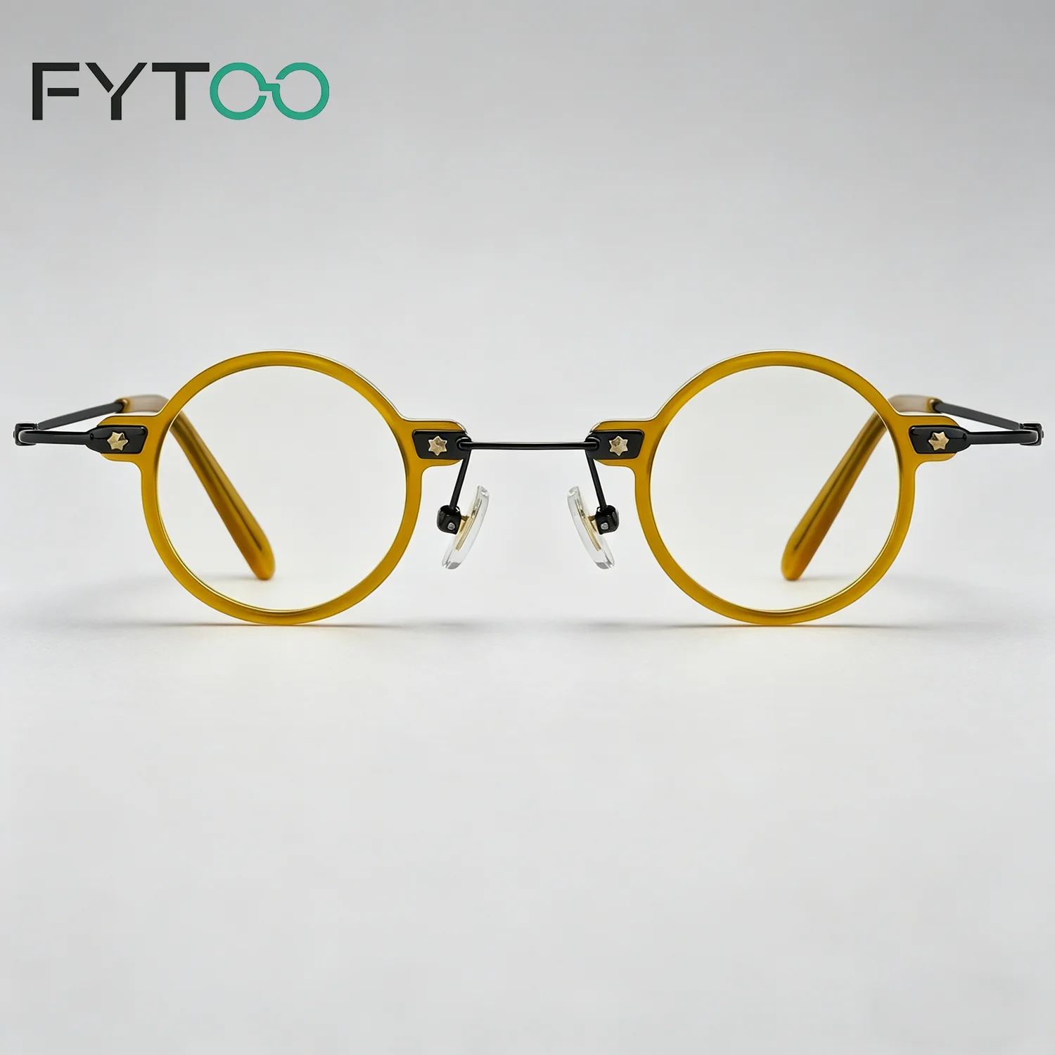 

Оправа для очков FYTOO из титана | Маленькие круглые оптические очки для мужчин и женщин, подходят для установки линз по рецепту 1941-22