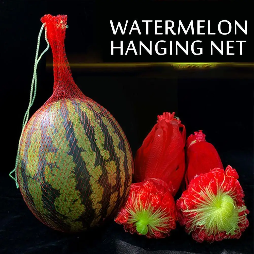 Net Bag Hanging Watermelon In Greenhouse With Thick Net Red Melon Bag Melon Bag Net Hami Rope Hanging Protection Planting V7W3