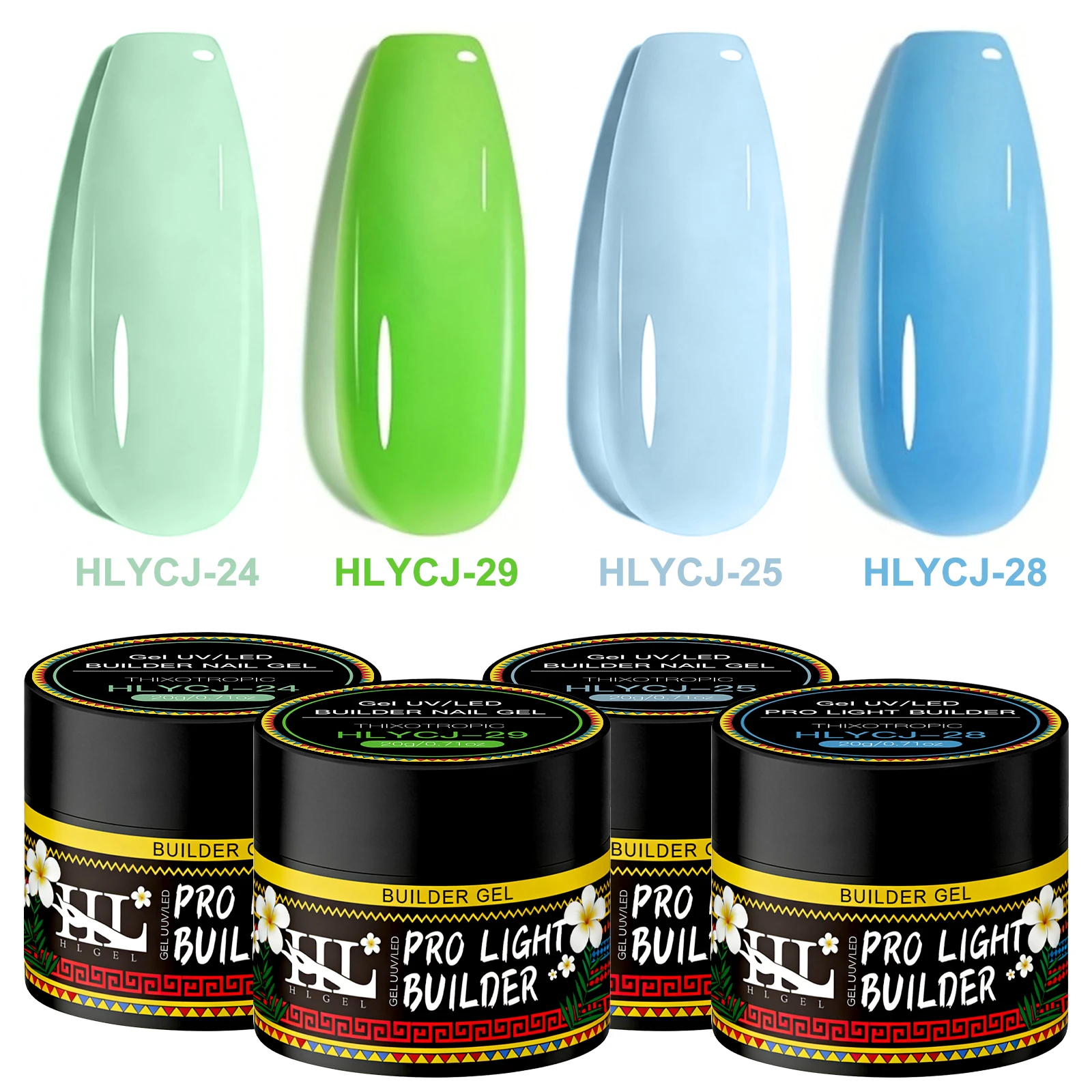 HEMA-FREE Builder Gel 20g for Nail Extension Milky Smooth Clear/Pink Long Lasting Quick Building Soak Off UV Nail Gel