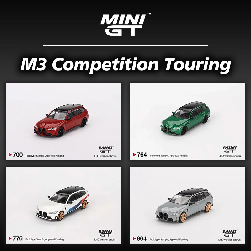 MINIGT 1:64 M3 G81 Competition Touring Green Metallic Diecast Diorama Model Collection Toys 764 776 864