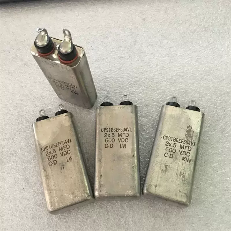 Imported CDE large D 2 × 0.5UF 600V copper shell gallbladder coupling oil immersed capacitor from the United States