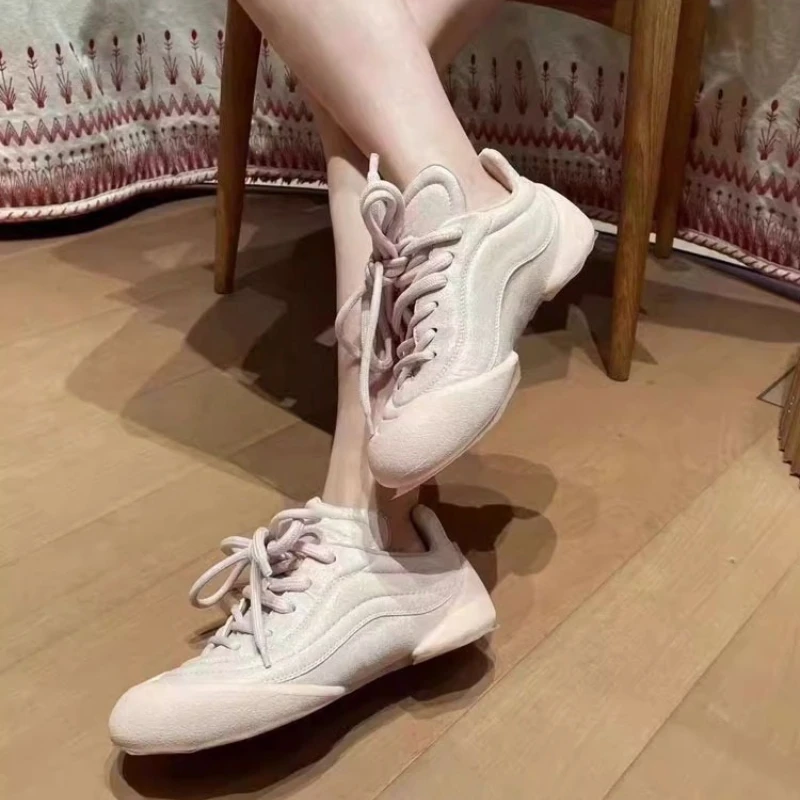 Genuine Leather Large Size Forrest Gump Women Shoes  2025 Designer Little White Shoes Couple Retro   Leisure  Sports Shoes view 3