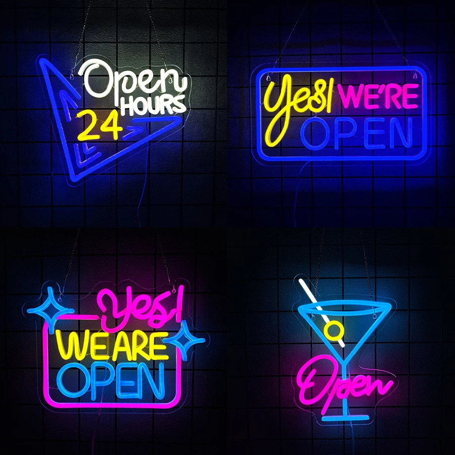 Decor Lighting Opening Hours - Open 24 Hour Neon Sign For