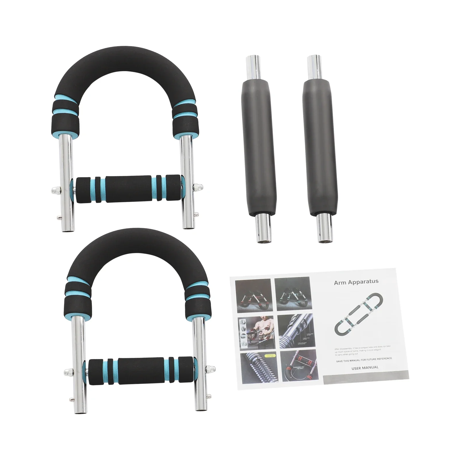 مدرب ذراع تويستر، معدات تمارين الذراع لبناء قوة الجسم العلوي على شكل حرف U للمنزل/المكتب #6