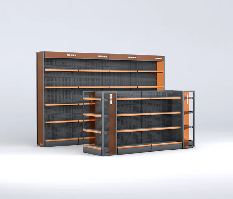 Supermarket shelves, convenience store display racks, snack multi-level shelves, double-sided island display cabinets