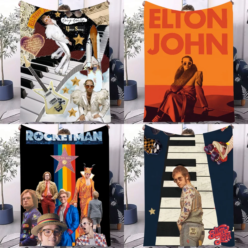 

Горячая музыкальная певица Producer E-Elton J-John, легкий дизайн одеяла для общежитий, сон, гостиной, офиса, дивана, всесезонного