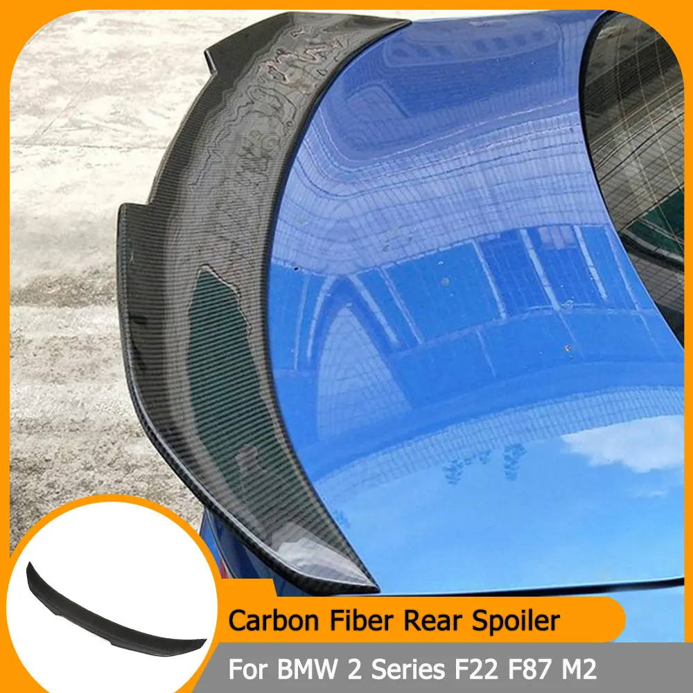 

Carbon Fiber Car Rear Trunk Spoiler Wings for BMW 2 Series F22 F87 M2 220i M240i 2014-2019 Forged Carbon Tail Boot Lid Wing Lip