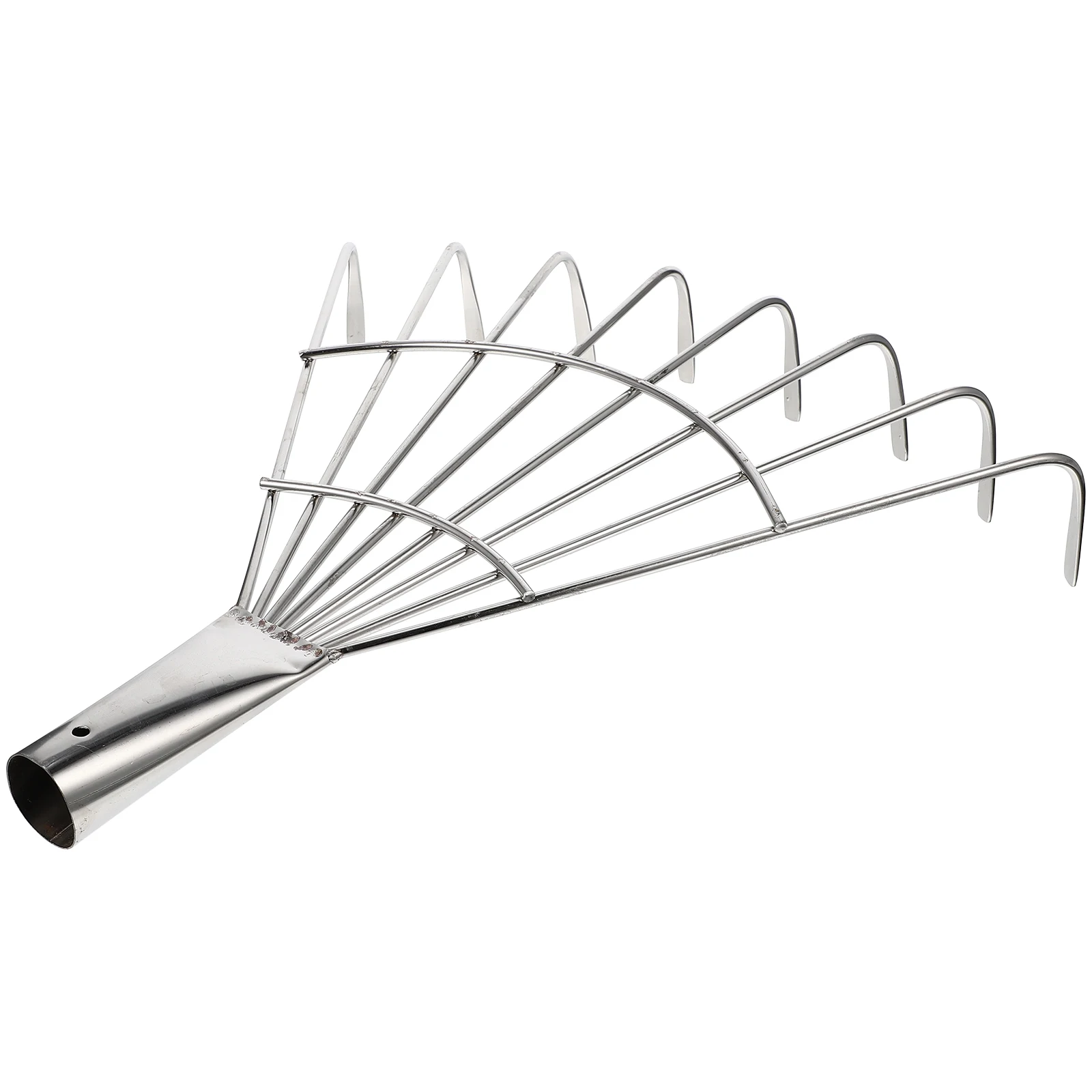 

Stainless Steel 8-Tooth Garden Rake Heavy Duty Steel Rake Without Handle For Weeding Soil Loosening Leaf Cleaning Gardening Hand
