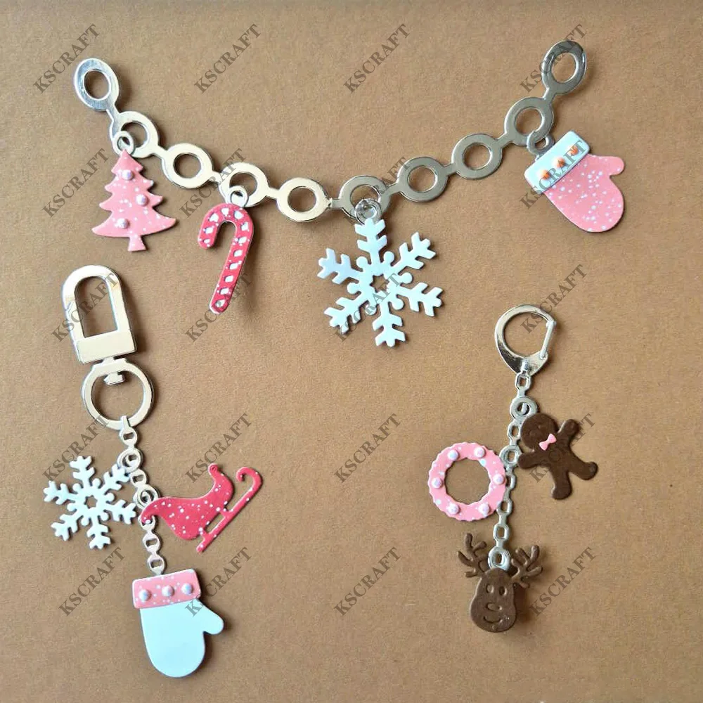 KSCRAFT Christmas Charms Add On Cutting Dies Stencils for DIY Scrapbooking Decorative Embossing DIY Paper Cards