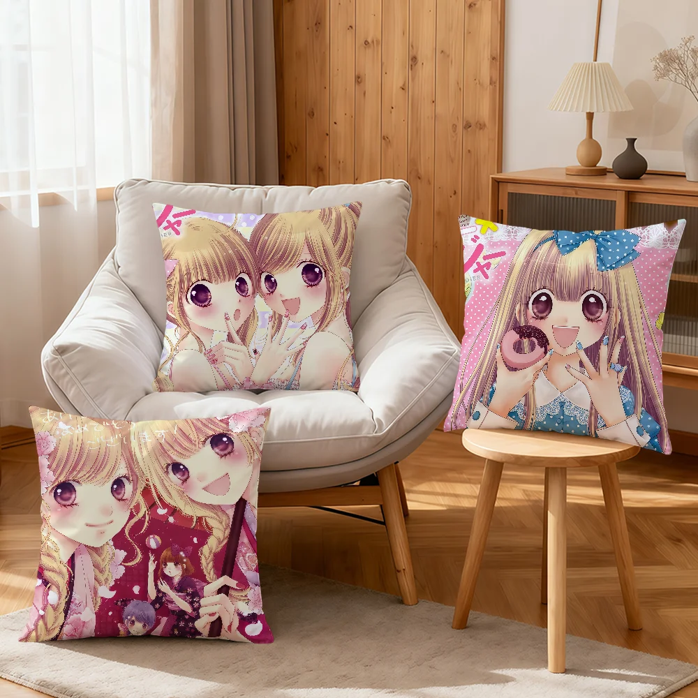 y2k Showa style manga comics Sugar Soldier soft pillowcase for Sofa Home Living Room bedside Decor pillow cover Gift Party hogar