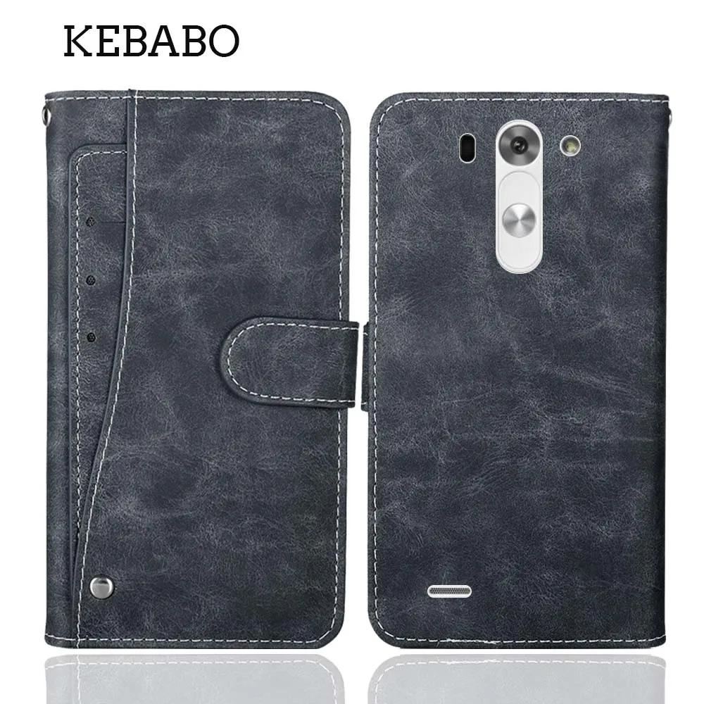 Leather Wallet For LG G3 S Beat Screen F490L Stylus Case Flip Luxury Card Slots Cover Phone Protective Book Style Bags