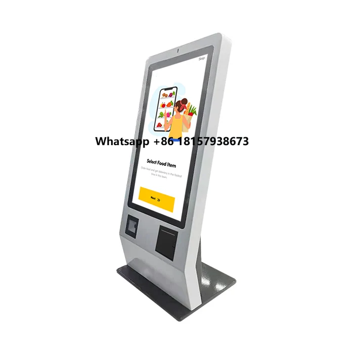 

Self Service Order Cashless Restaurant Queue System Payment Kiosk Machine