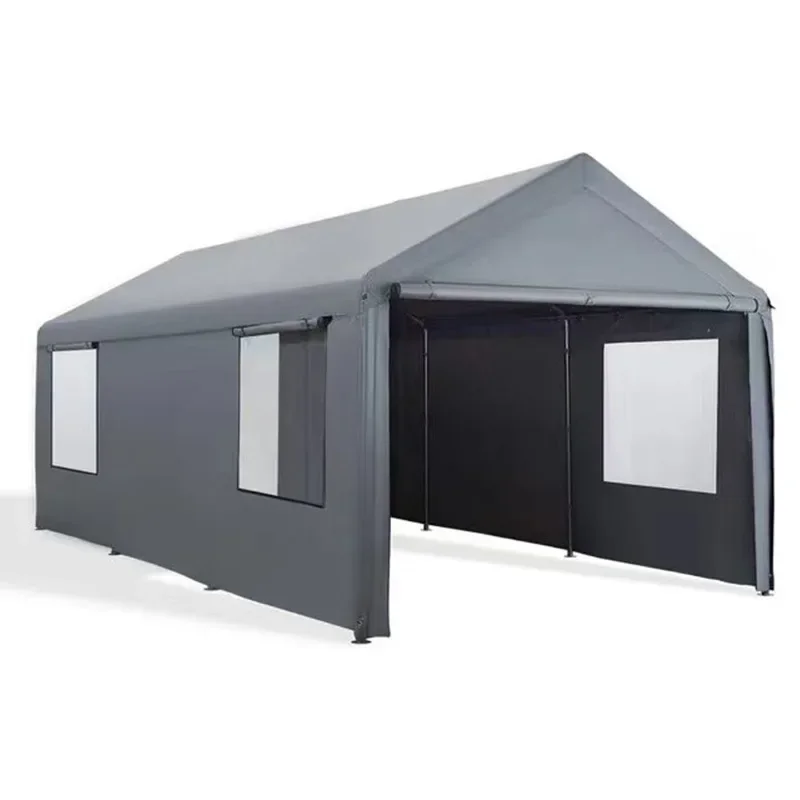 

Outdoor Car Shelter Parking Shed Ceiling Removable Garage Event Party Storage Shed Living Shade Rain Shed