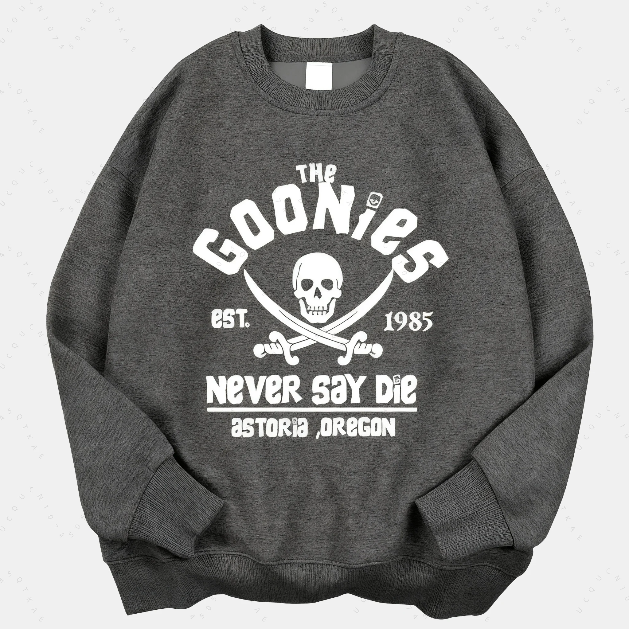 26 The Goonies Never Say Die Printing Hoody Man Hip Hop O-Neck Menswear Fashion Fitness Hoodie Crewneck Loose Fleece Sweatshirt