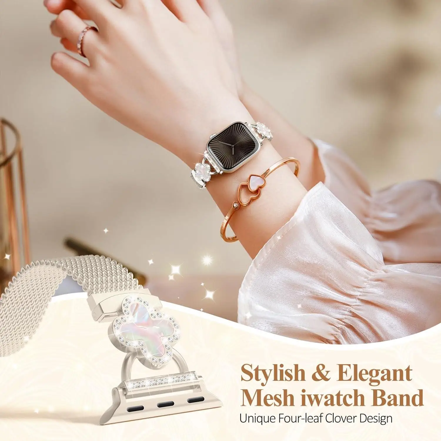 حزام الماس لساعة أبل 42 مللي متر 44 مللي متر 46 مللي متر 45 مللي متر 49 مللي متر 40 41 المعادن ميلانيز كوريا سوار سلسلة 10 9 8 7 6 5 4 SE Ultra #6