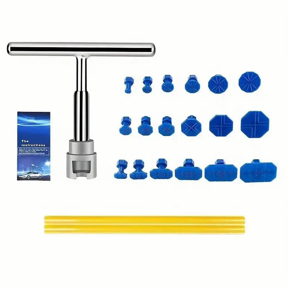 

Car Dents Repair Kit: T-Shaped Paintless Traceless Suction Pit Dent Puller Tools & Car Care Accessories