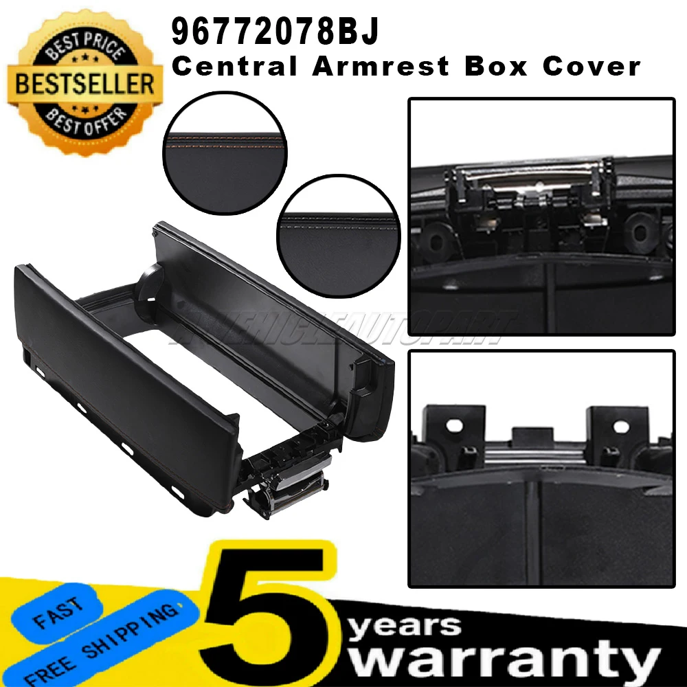 

For Peugeot 3008 4008 5008 508L Citroen C5 C6 Tianyi New Armrest Lid Storage Cover 96772078BJ Easy Installation Car Accessories