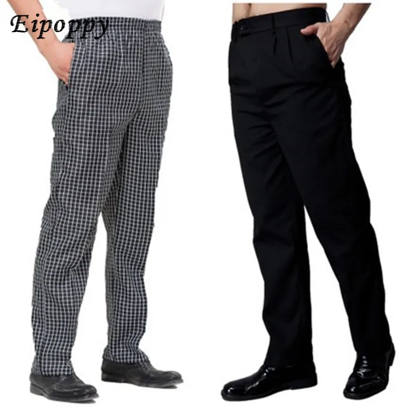 Pantalon de chef d'automne et d'hiver, pantalon zèbre, salopette rayée, pantalon à carreaux, cuisine, hommes, 6 sortes, nouveau style